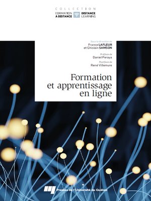cover image of Formation et apprentissage en ligne